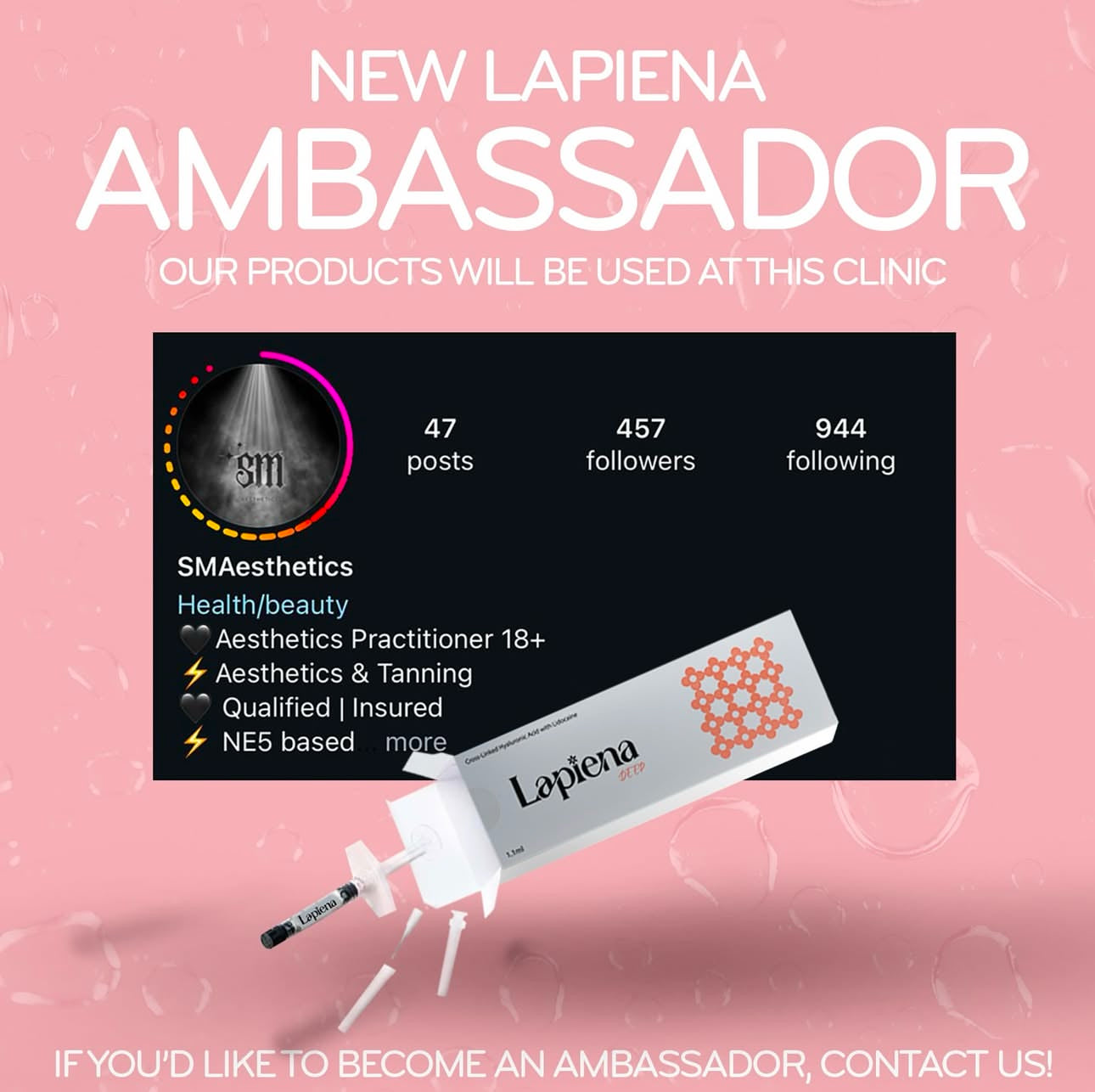 Lapiena Dermal Filler Ambassador