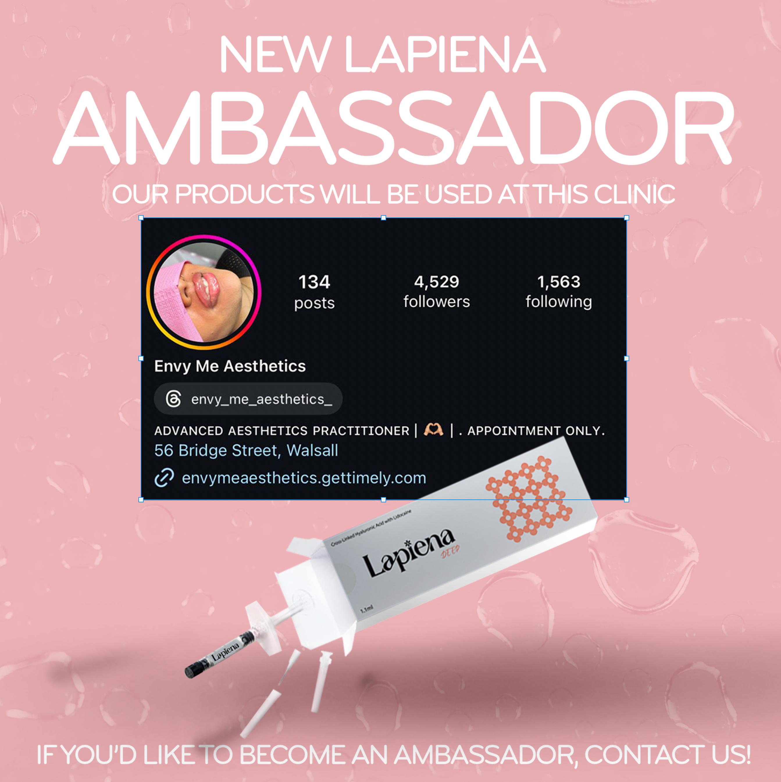 Lapiena Ambassador clinic 